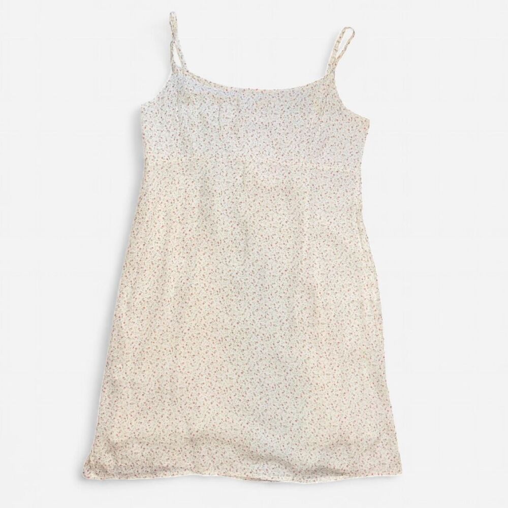Brandy Melville Cream Floral Mini Dress